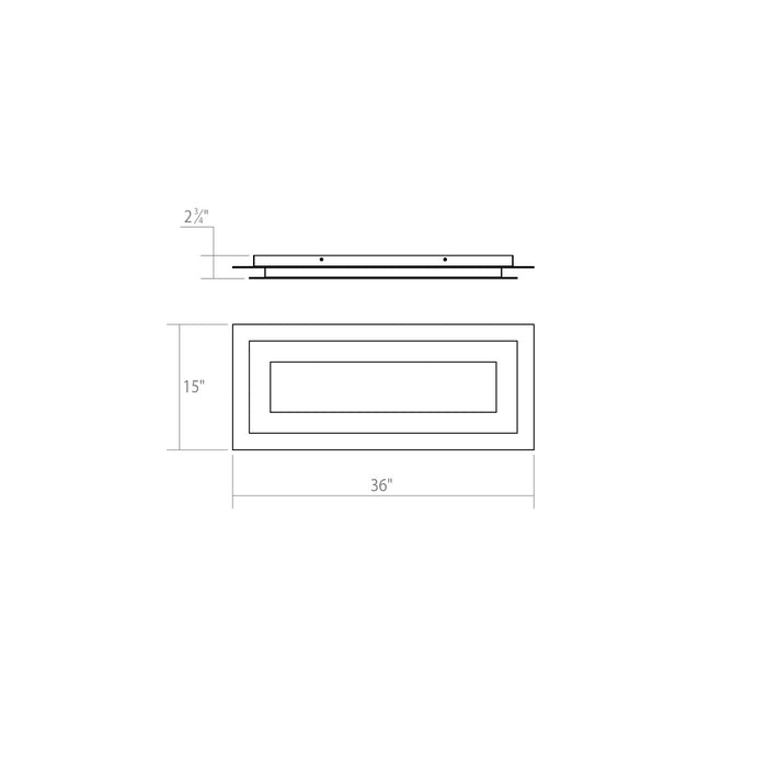 Sonneman 2733.98 LED Surface Mount, Textured White