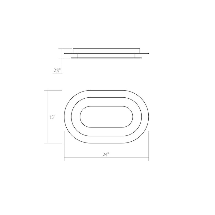 Sonneman 2735.98 LED Surface Mount, Textured White