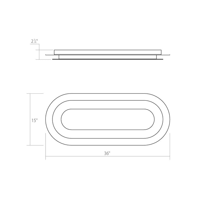 Sonneman 2737.98 LED Surface Mount, Textured White