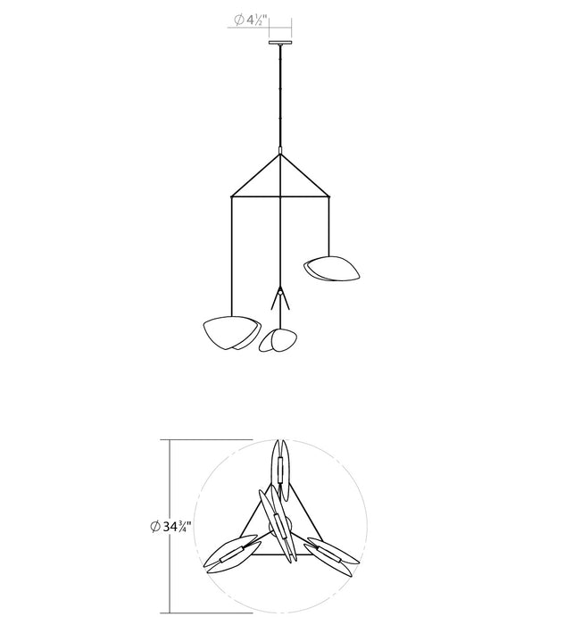 Sonneman 2902.25K LED Pendant, Satin Black