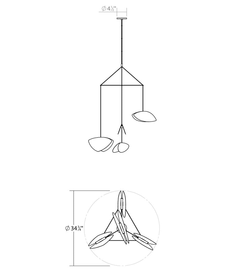 Sonneman 2902.25W LED Pendant, Satin Black