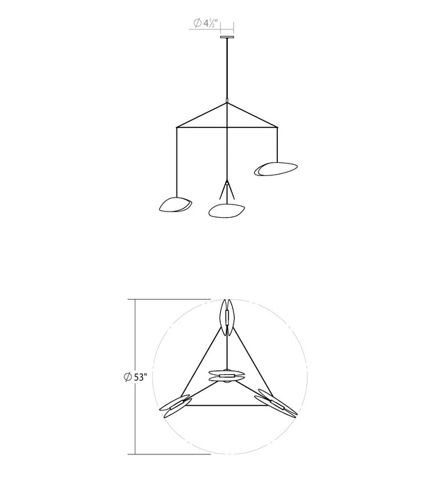 Sonneman 2904.25K LED Pendant, Satin Black