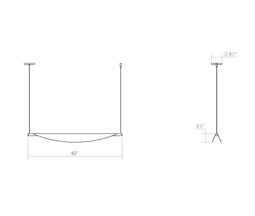 Sonneman 3121.03 LED Pendant, Satin White