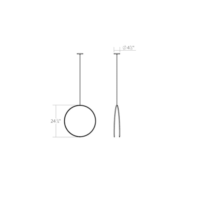 Sonneman 3151.03 LED Pendant, Satin White