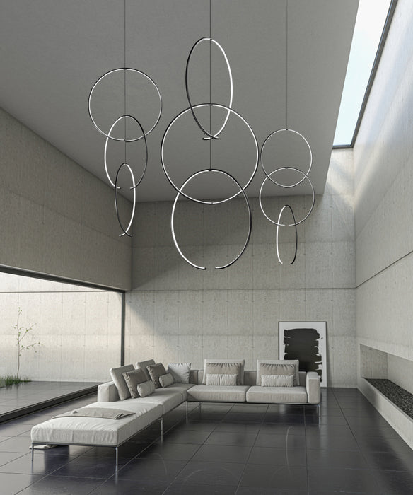 Sonneman 3153.25 LED Pendant, Satin Black