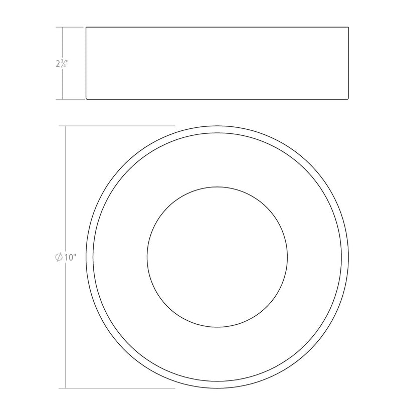 Sonneman 3734.03 LED Surface Mount, Satin White