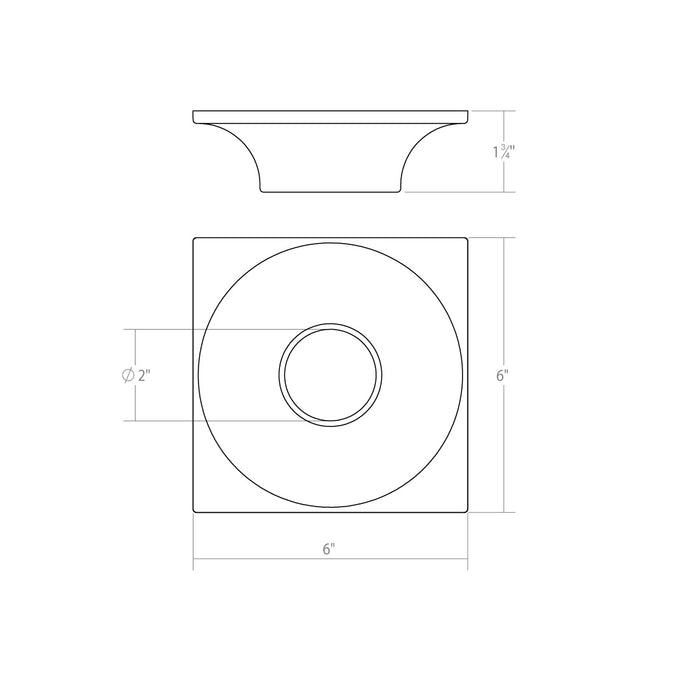 Sonneman 3740.18 LED Surface Mount, Dove Gray