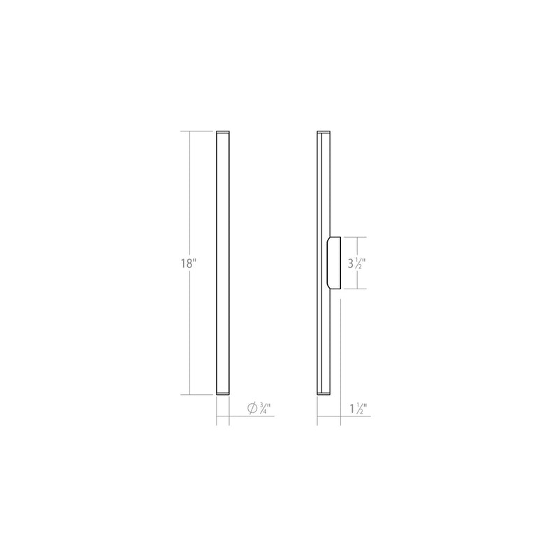 Sonneman 3771.01 LED Bath Bar, Polished Chrome