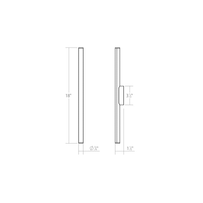 Sonneman 3771.03 LED Bath Bar, Satin White