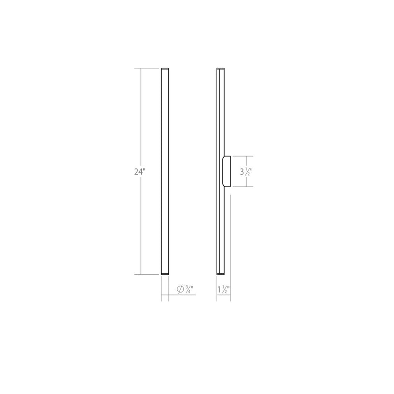 Sonneman 3772.01 LED Bath Bar, Polished Chrome