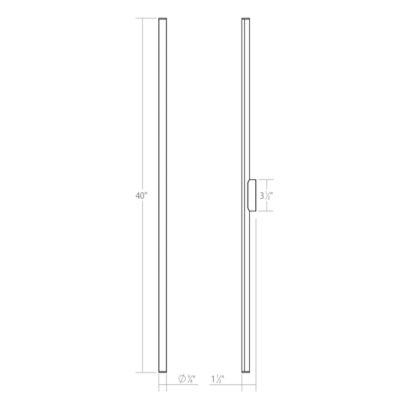 Sonneman 3774.01 LED Bath Bar, Polished Chrome