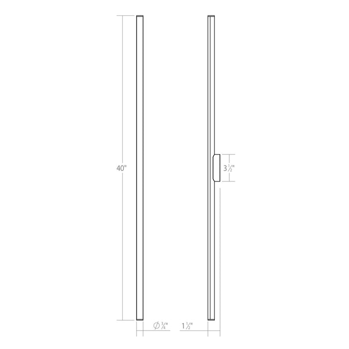 Sonneman 3774.03 LED Bath Bar, Satin White