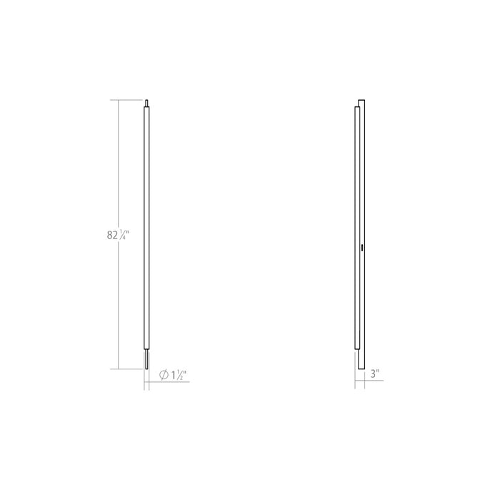 Sonneman 3822.03 LED Wall Lamp, Satin White