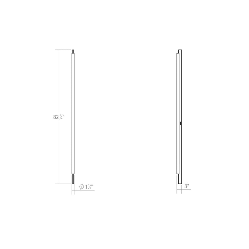 Sonneman 3822.16 LED Wall Lamp, Bright Satin Aluminum