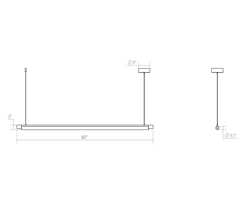 Sonneman 3828.03 LED Pendant, Satin White