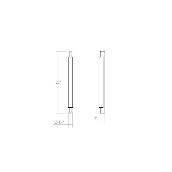 Sonneman 3831.03 LED Bath Bar, Satin White