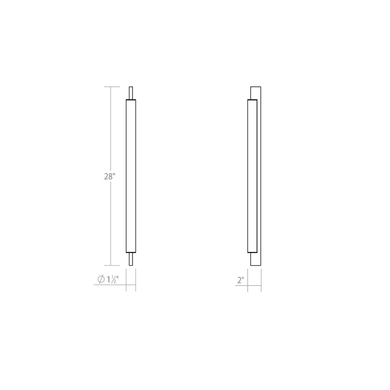 Sonneman 3832.16 LED Bath Bar, Bright Satin Aluminum