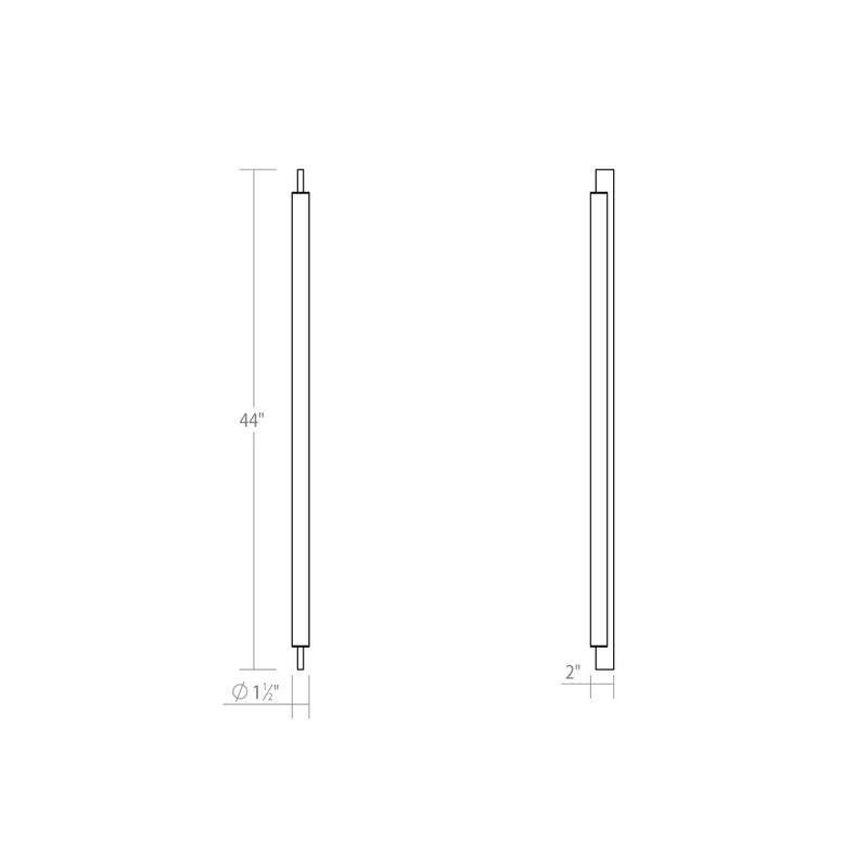 Sonneman 3834.16 LED Bath Bar, Bright Satin Aluminum