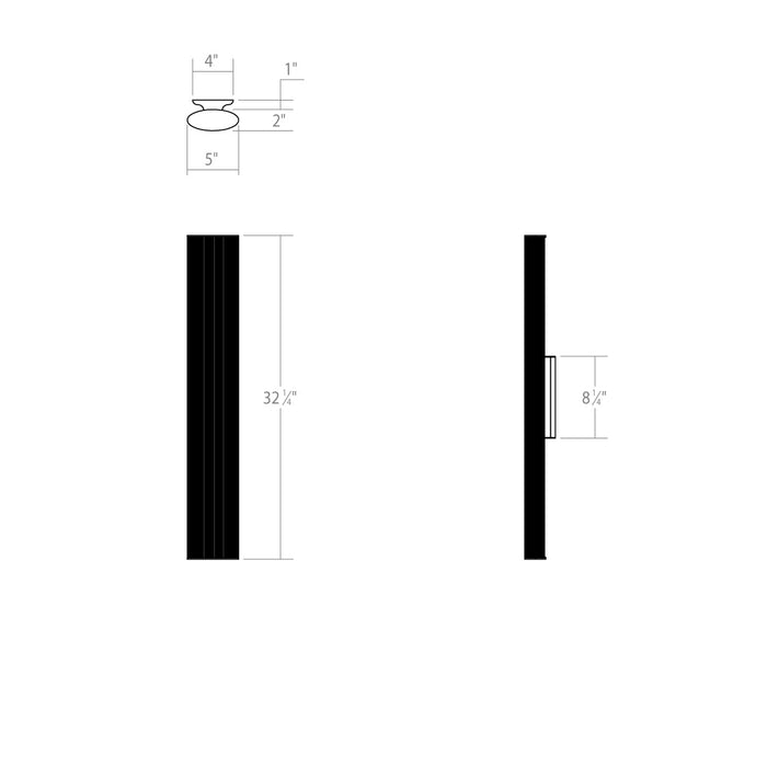 Sonneman 3923.23 LED Bath Bar, Satin Chrome