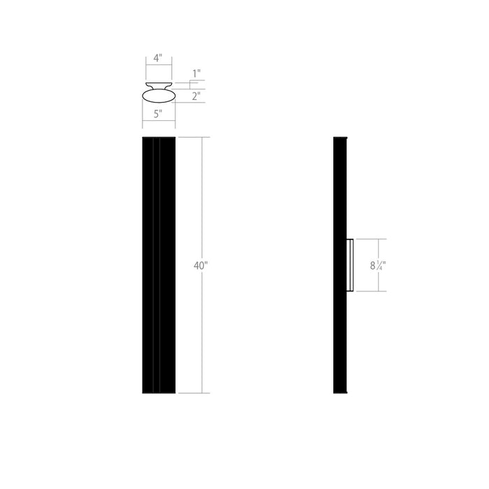Sonneman 3924.23 LED Bath Bar, Satin Chrome