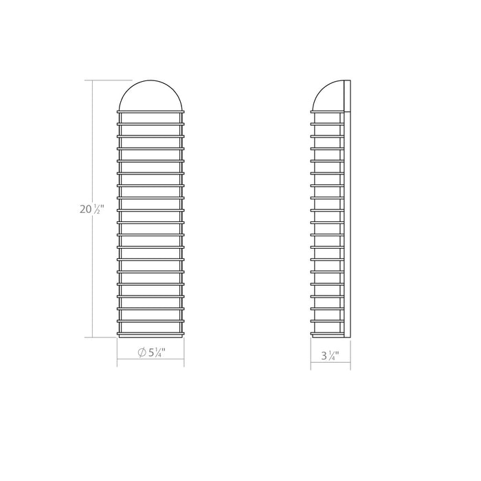 Sonneman 7402.98-WL LED Wall Sconce, Textured White