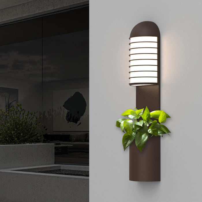 Sonneman 7407.72-WL LED Wall Sconce, Textured Bronze