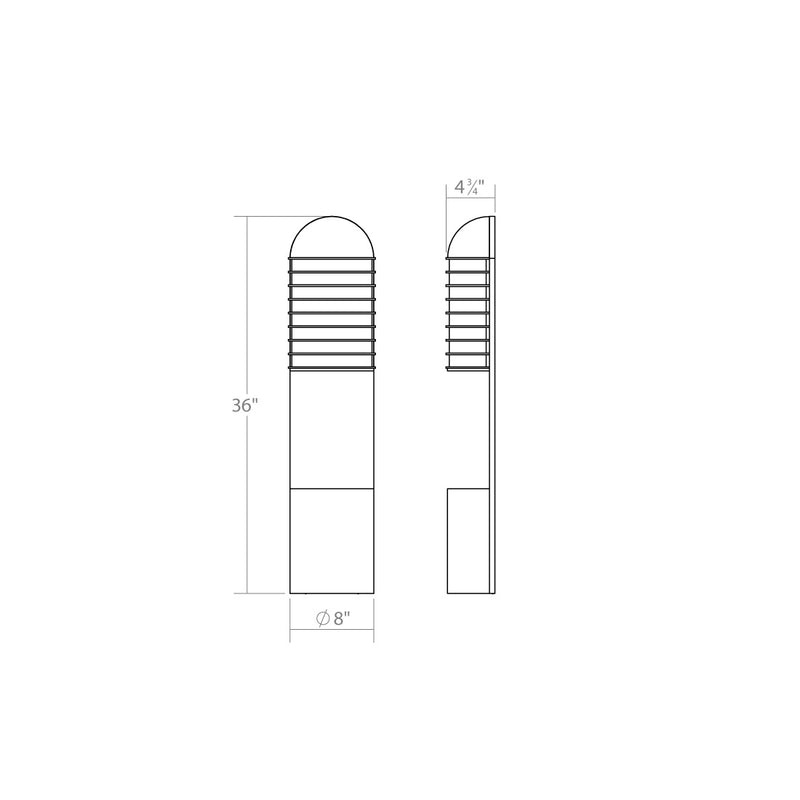 Sonneman 7407.74-WL LED Wall Sconce, Textured Gray