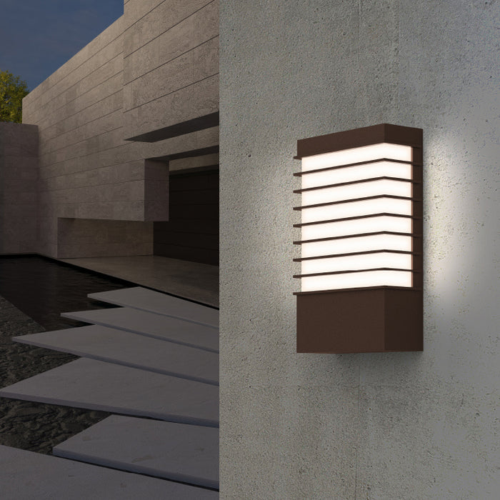Sonneman 7410.72-WL LED Wall Sconce, Textured Bronze