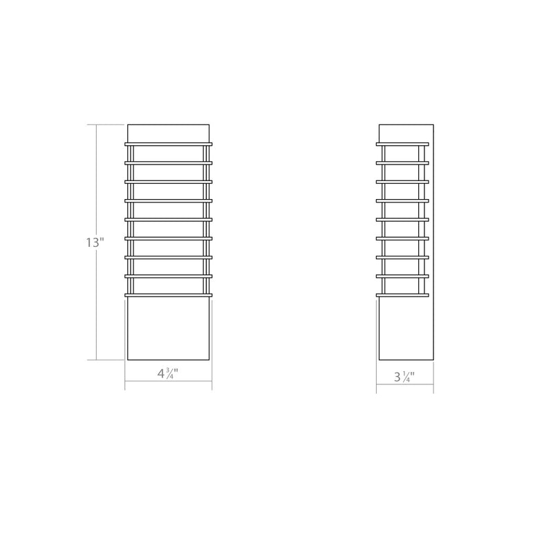 Sonneman 7410.74-WL LED Wall Sconce, Textured Gray