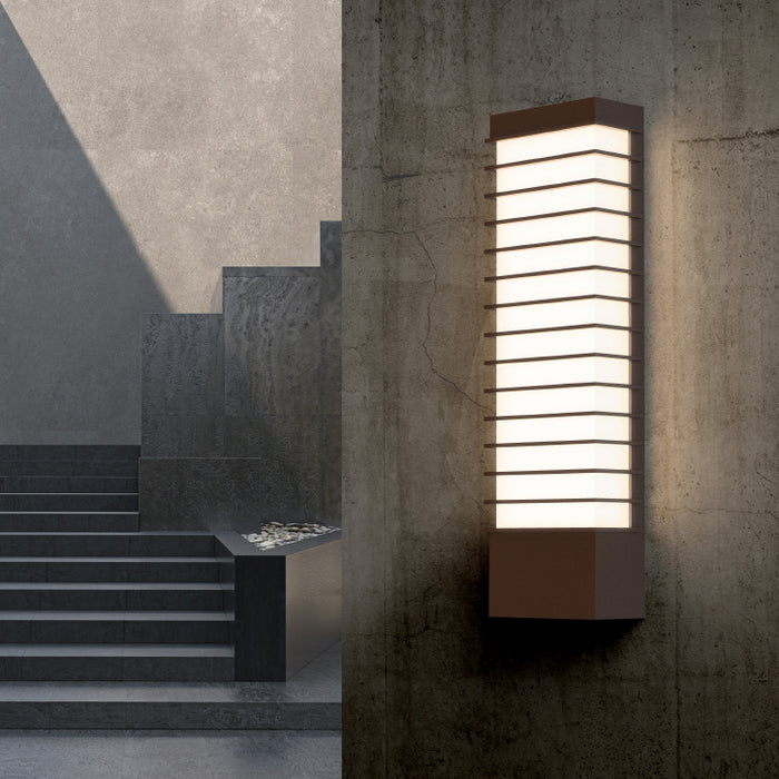 Sonneman 7411.72-WL LED Wall Sconce, Textured Bronze