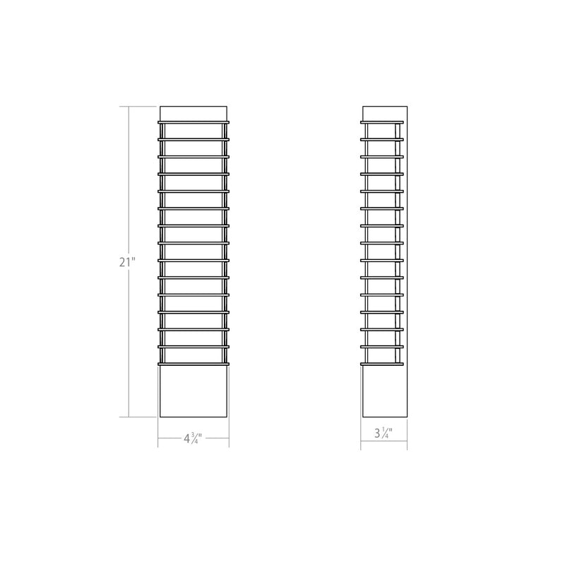 Sonneman 7411.74-WL LED Wall Sconce, Textured Gray