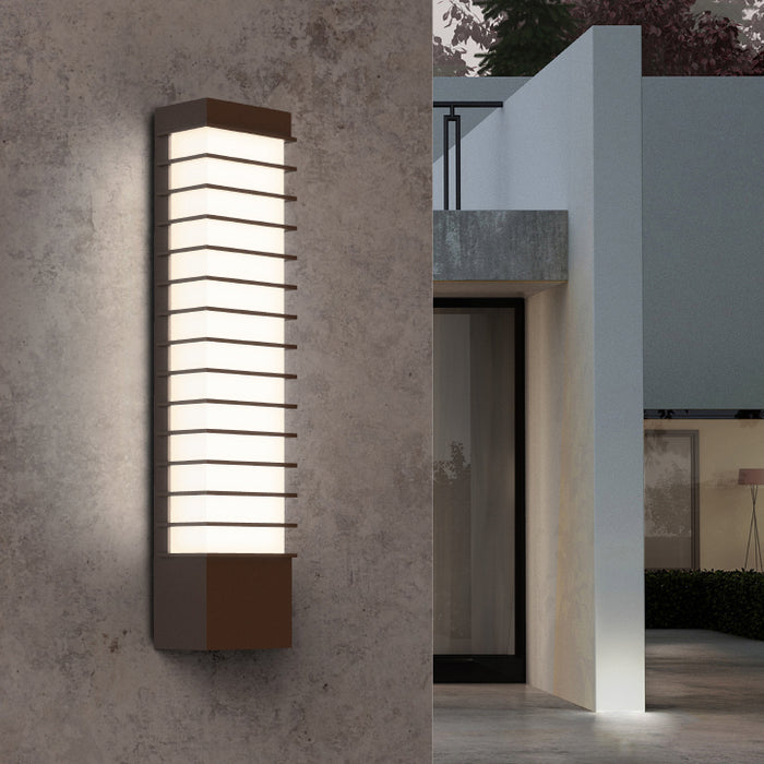 Sonneman 7413.72-WL LED Wall Sconce, Textured Bronze