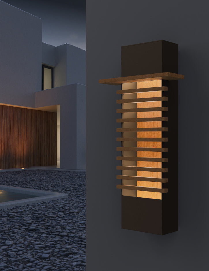 Sonneman 7417.72-WL LED Wall Sconce, Textured Bronze
