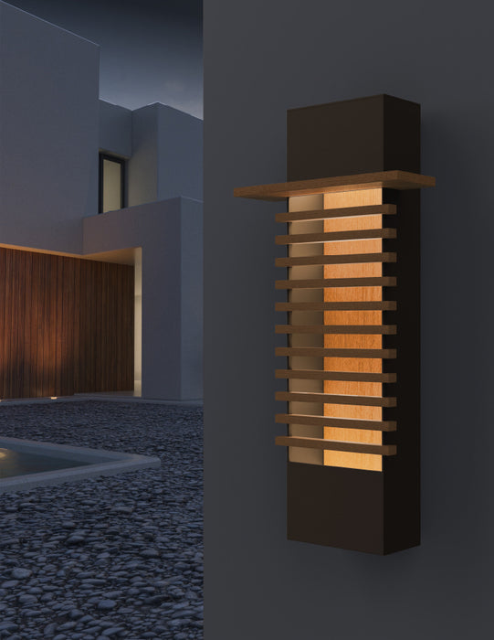 Sonneman 7417.72-WL LED Wall Sconce, Textured Bronze
