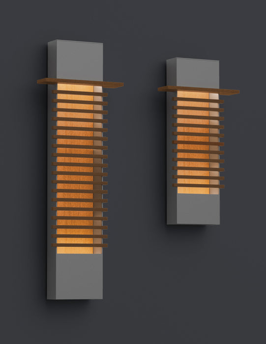 Sonneman 7417.74-WL LED Wall Sconce, Textured Gray