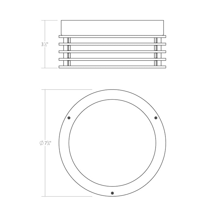 Sonneman 7420.98 LED Surface Mount, Textured White