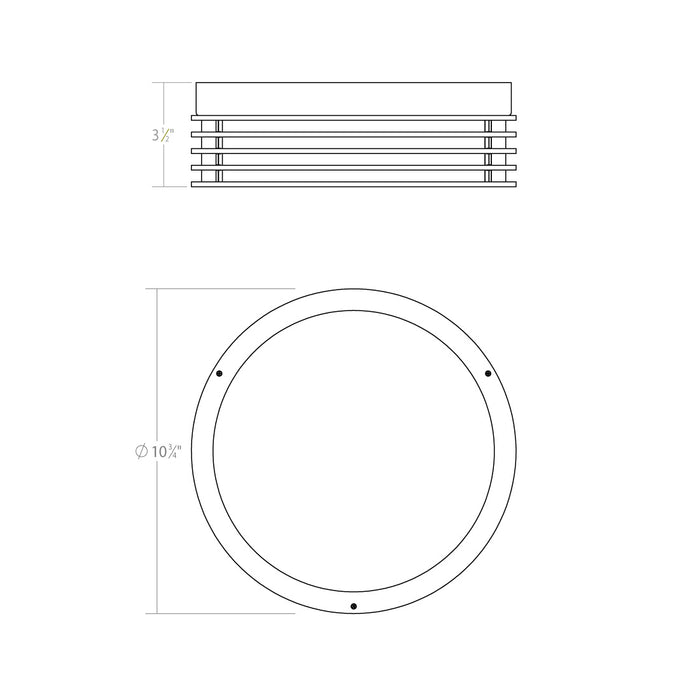 Sonneman 7421.98 LED Surface Mount, Textured White