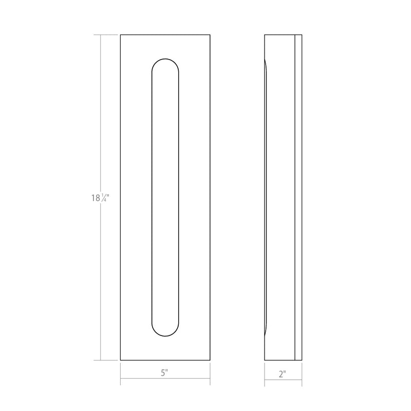 Sonneman 7440.98-WL LED Wall Sconce, Textured White