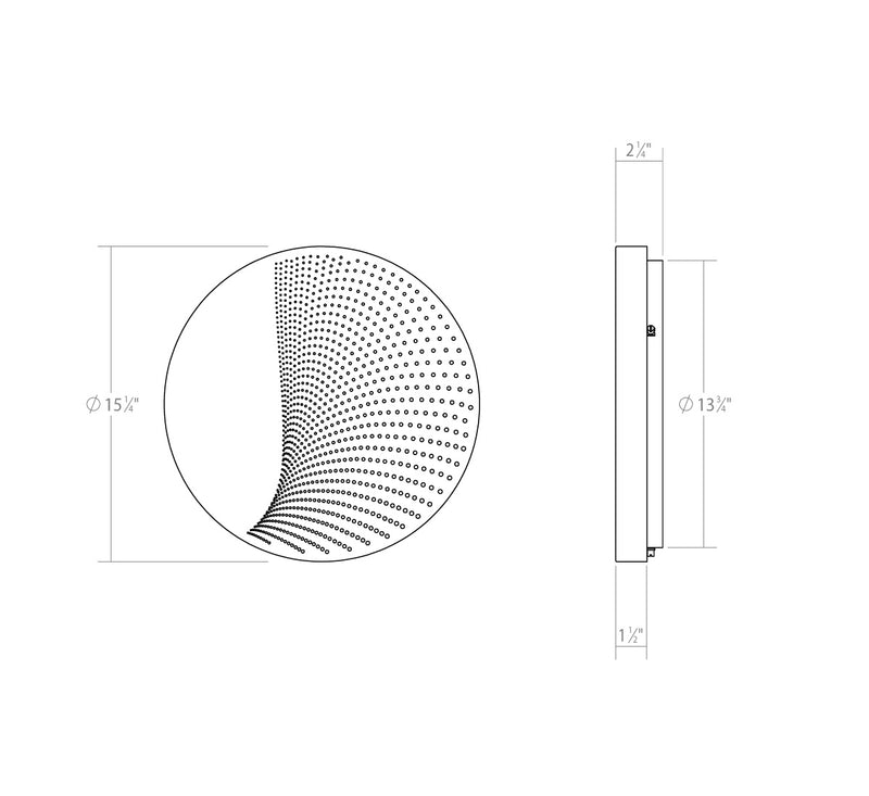 Sonneman 7452.98-WL LED Wall Sconce, Textured White
