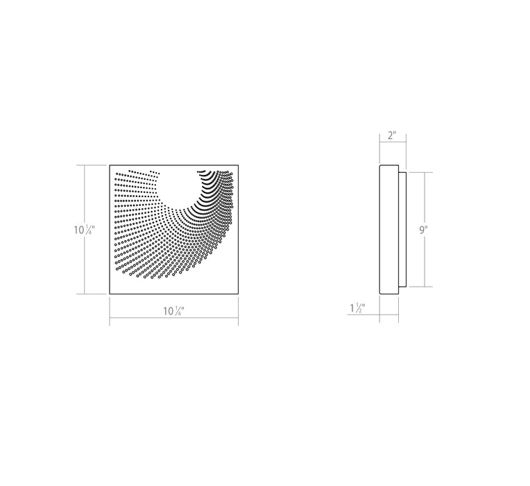 Sonneman 7456.98-WL LED Wall Sconce, Textured White