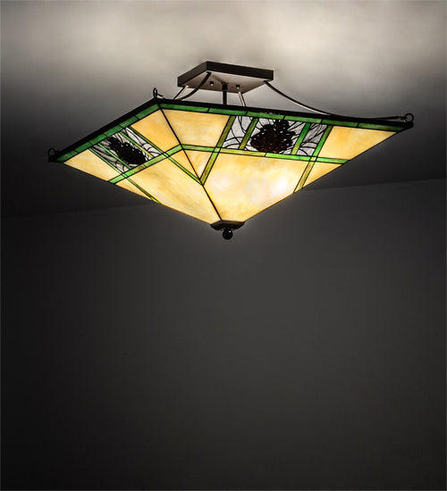 Meyda Tiffany 226770 LED Semi Flush Mount, Oil Rubbed Bronze