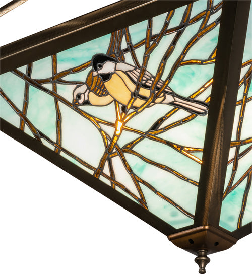 Meyda Tiffany 226782 LED Semi Flush Mount, Antique Copper