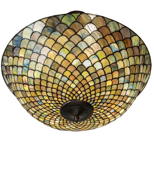 Meyda Tiffany 229145 Three Light Pendant, Mahogany Bronze