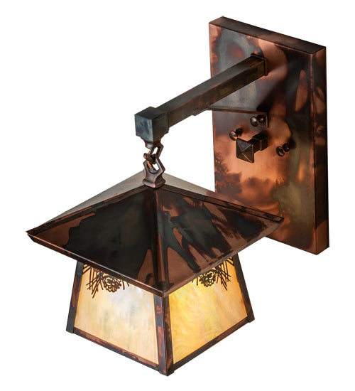 Meyda Tiffany 234649 One Light Wall Sconce, Dark Burnished Copper