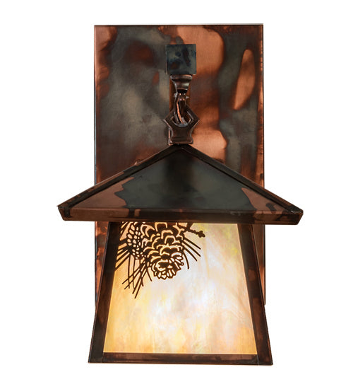 Meyda Tiffany 234649 One Light Wall Sconce, Dark Burnished Copper
