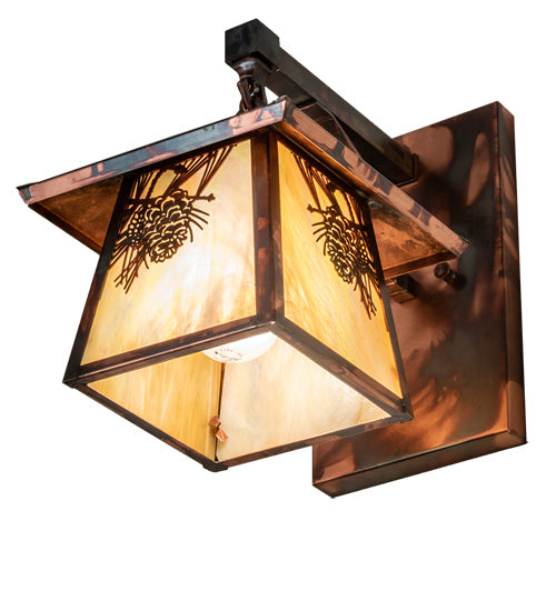 Meyda Tiffany 234649 One Light Wall Sconce, Dark Burnished Copper