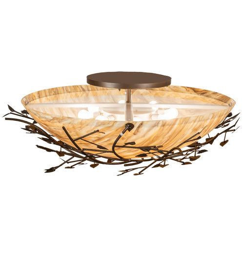 Meyda Tiffany 234656 LED Flushmount, Tyler Bronze