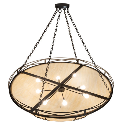 Meyda Tiffany 234765 Eight Light Pendant, Old Wrought Iron