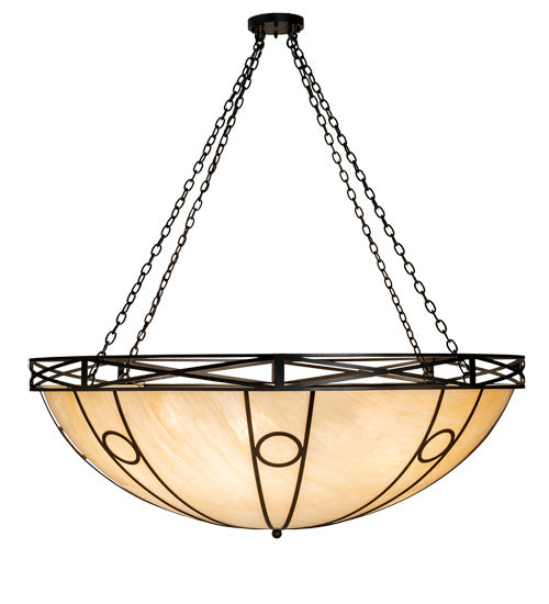 Meyda Tiffany 234765 Eight Light Pendant, Old Wrought Iron