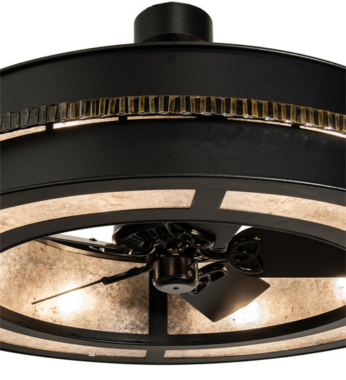 Meyda Tiffany 234842 Eight Light Chandel-Air, Black Metal